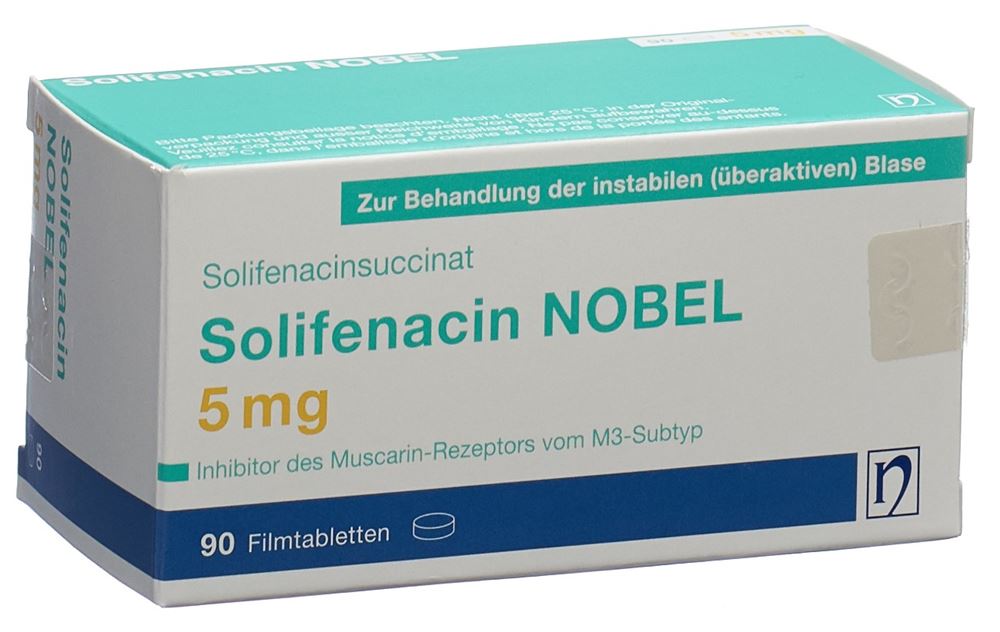 SOLIFENACIN NOBEL cpr pell 5 mg 90 pce
