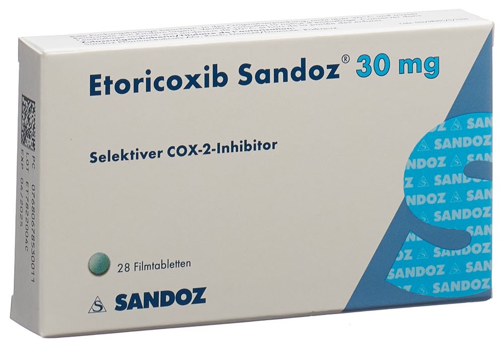 ETORICOXIB Sandoz cpr pell 30 mg 28 pce