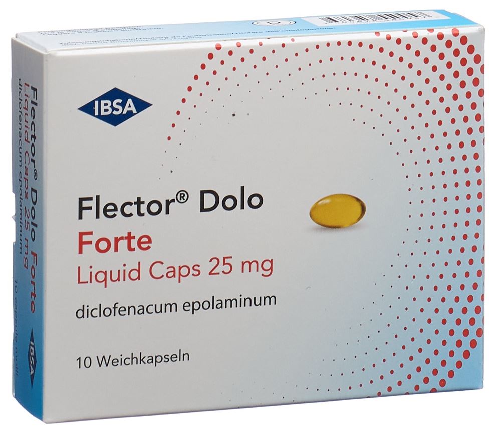 FLECTOR Dolo Forte Liquid Caps 25 mg 10 pce