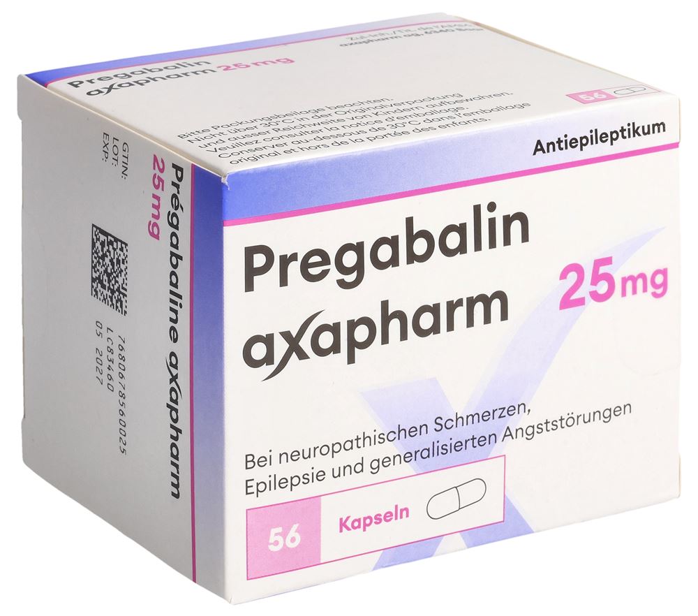 Pregabalin Axapharm 25 mg, Hartkapseln