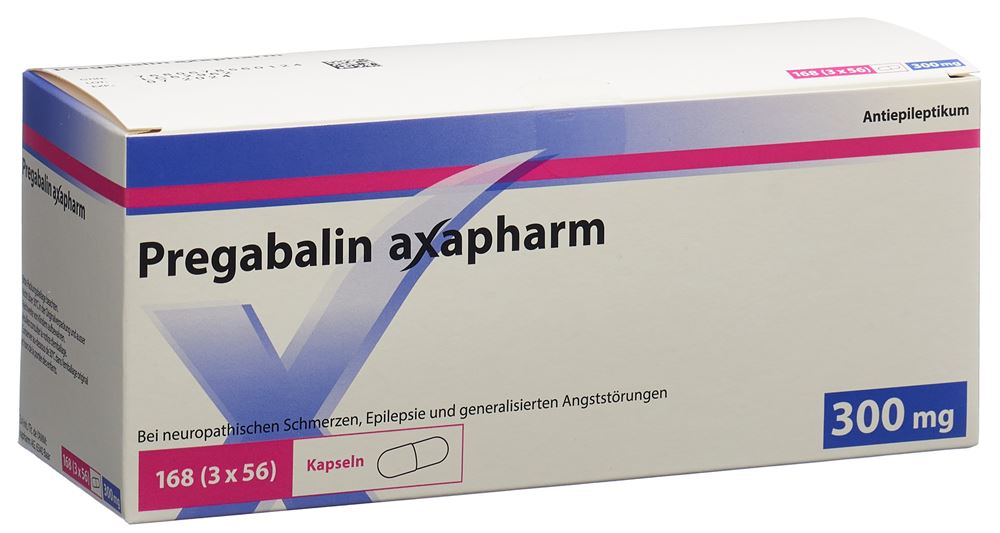 PRÉGABALINE axapharm gél 300 mg 168 pce