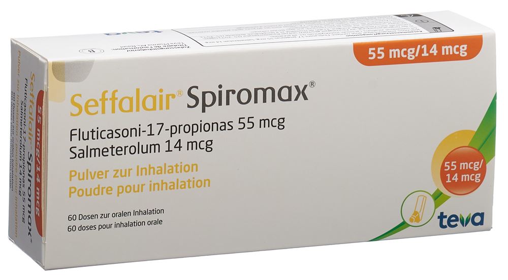 SEFFALAIR SPIROMAX pdr inh 55/14 mcg 60 dos