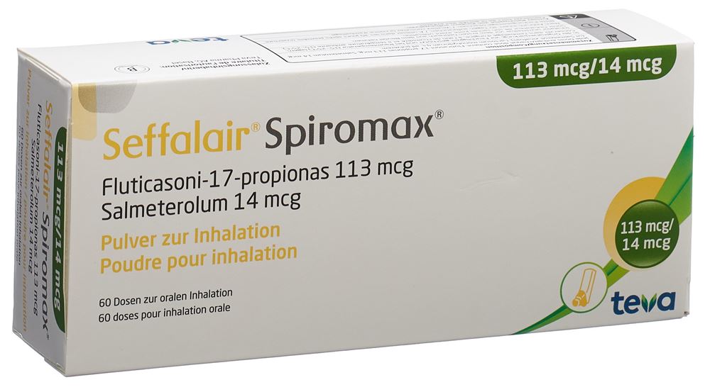 SEFFALAIR SPIROMAX pdr inh 113/14 mcg 60 dos