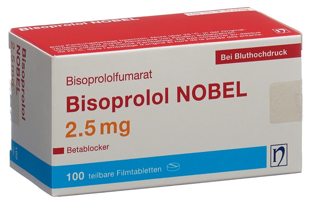 BISOPROLOL NOBEL cpr pell 2.5 mg 100 pce