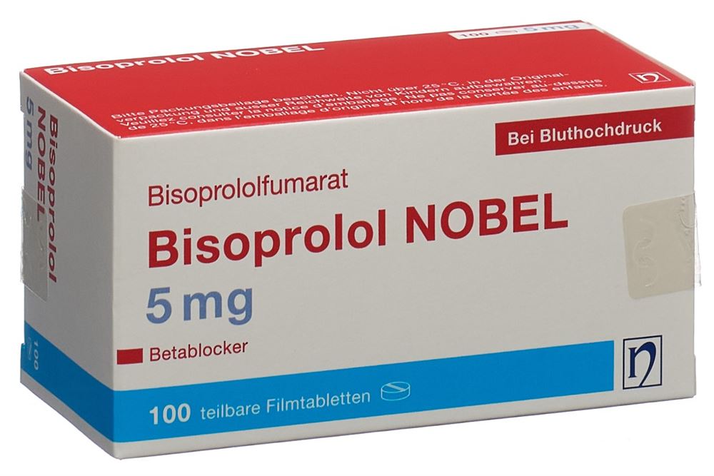 BISOPROLOL NOBEL cpr pell 5 mg 100 pce