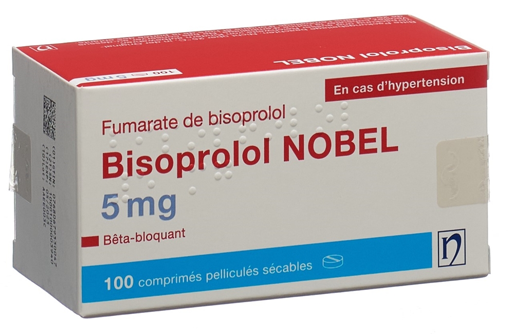 BISOPROLOL NOBEL cpr pell 5 mg 100 pce