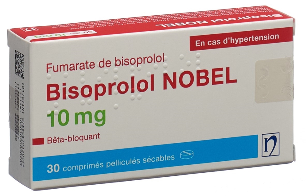 BISOPROLOL NOBEL cpr pell 10 mg 30 pce