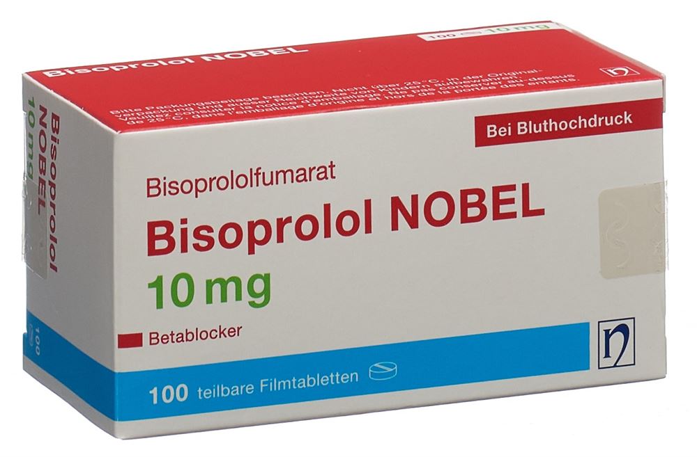 Bisoprolol NOBEL 10 mg, Filmtabletten