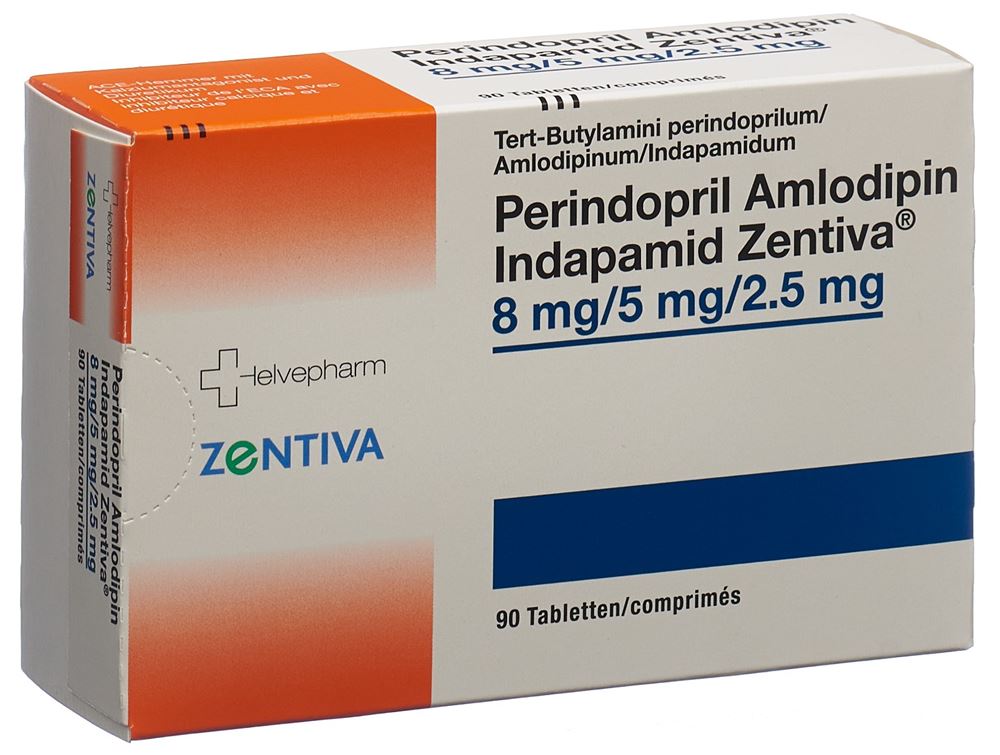 Perindopril Amlodipin Indapamid Zentiva 8 mg/5 mg/2.5 mg, Tabletten