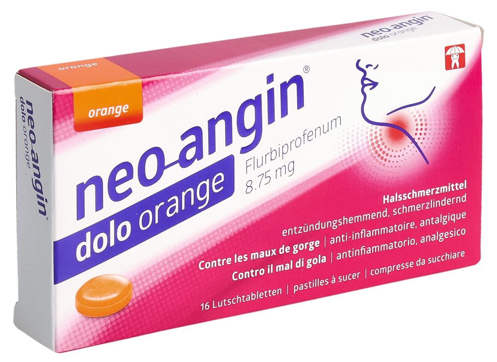 Neo-Angin Dolo Orange 8.75 mg, Lutschtabletten