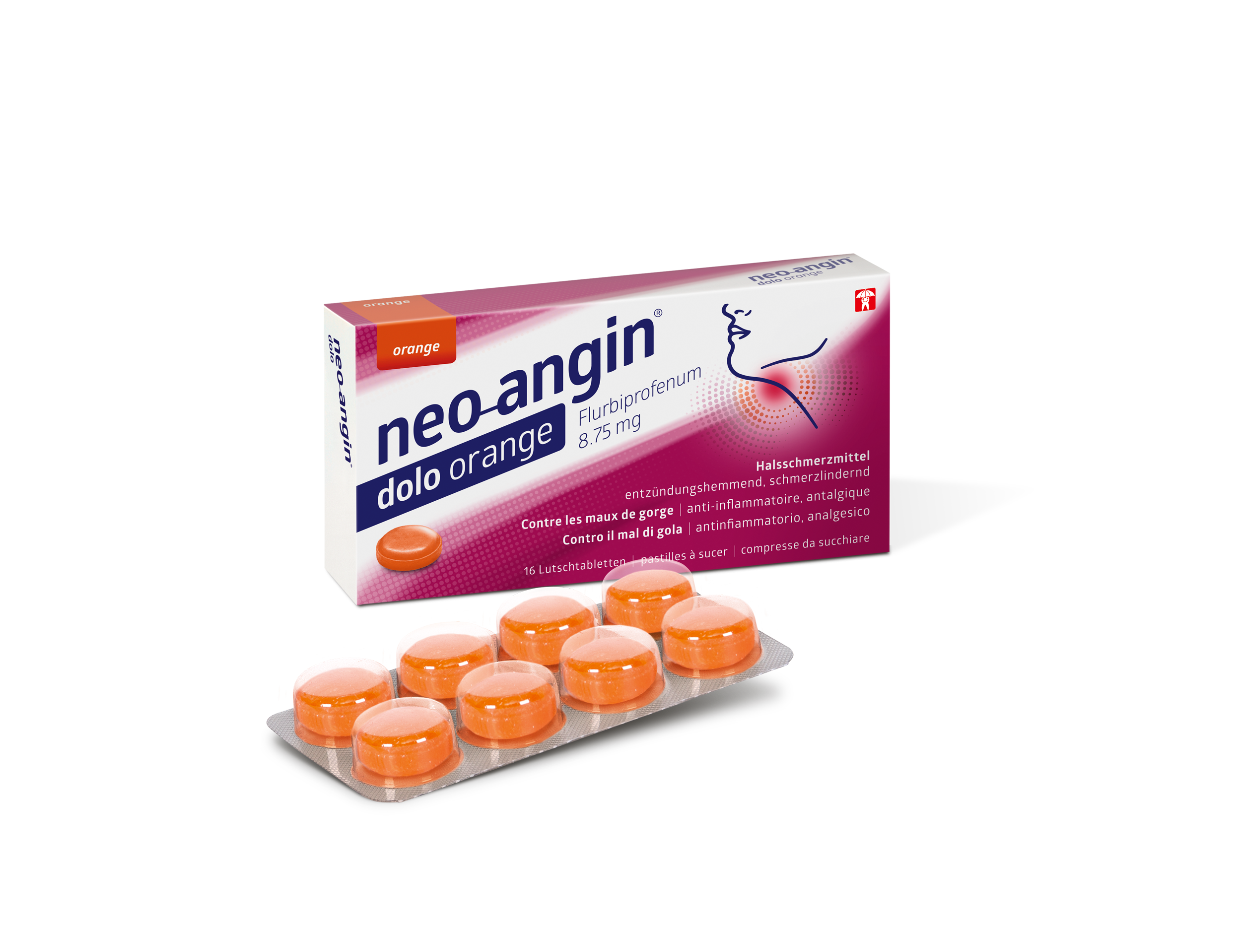 Neo-Angin Dolo Orange 8.75 mg, Lutschtabletten