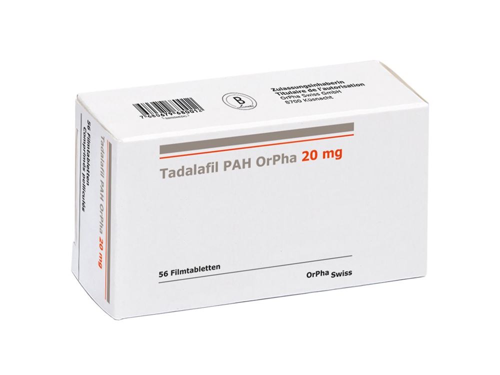 Tadalafil PAH OrPha 20 mg, Filmtabletten