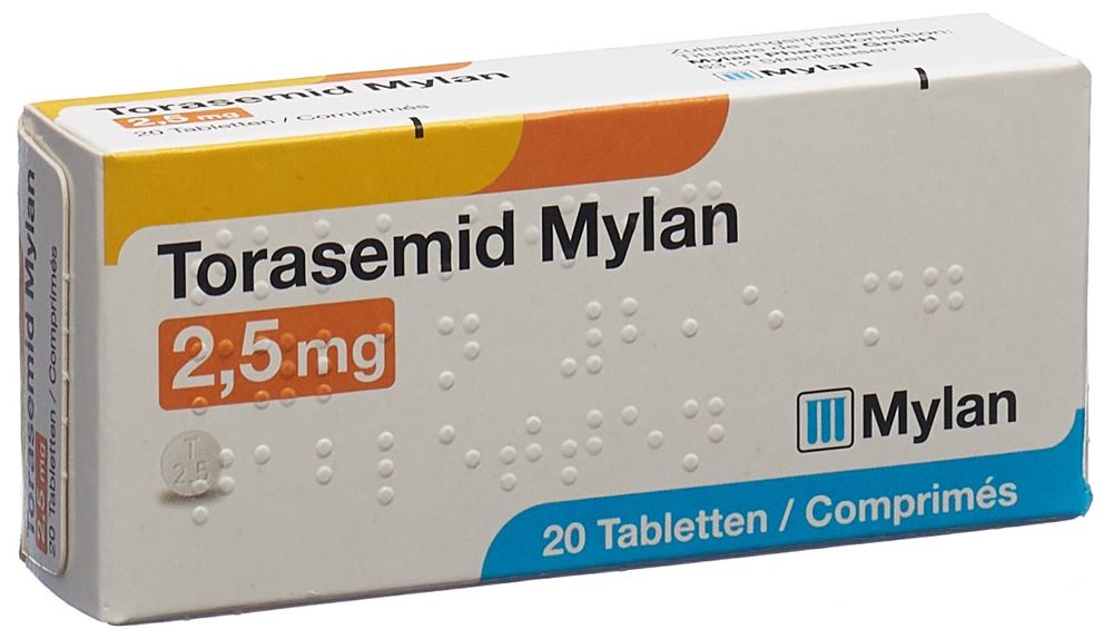 Torasemid Mylan 2,5 mg, Tabletten