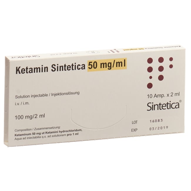 Esketamin Sintetica 25 mg/ml, soluzione iniettabile o per infusione