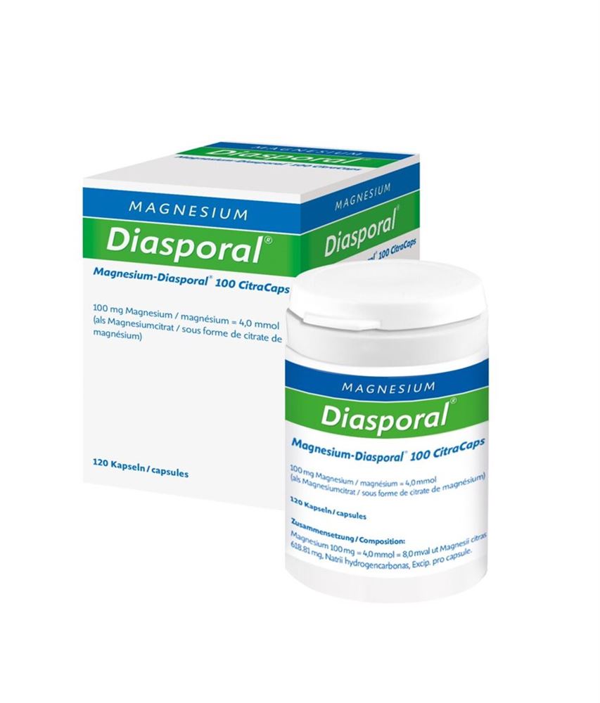 MAGNESIUM DIASPORAL CitraCaps 100 mg bte 120 pce