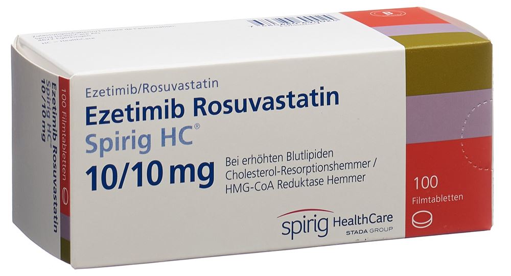 Ezetimib Rosuvastatin Spirig HC 10 mg / 5 mg, Filmtabletten