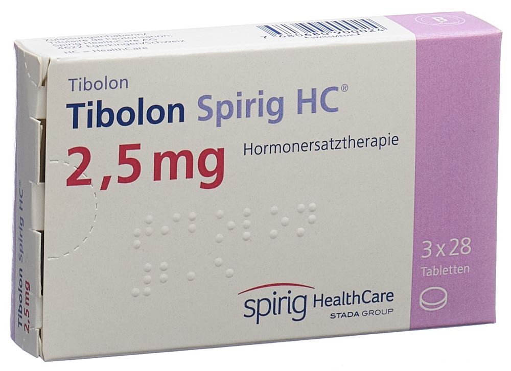 Tibolon Spirig HC 2.5 mg, Tabletten