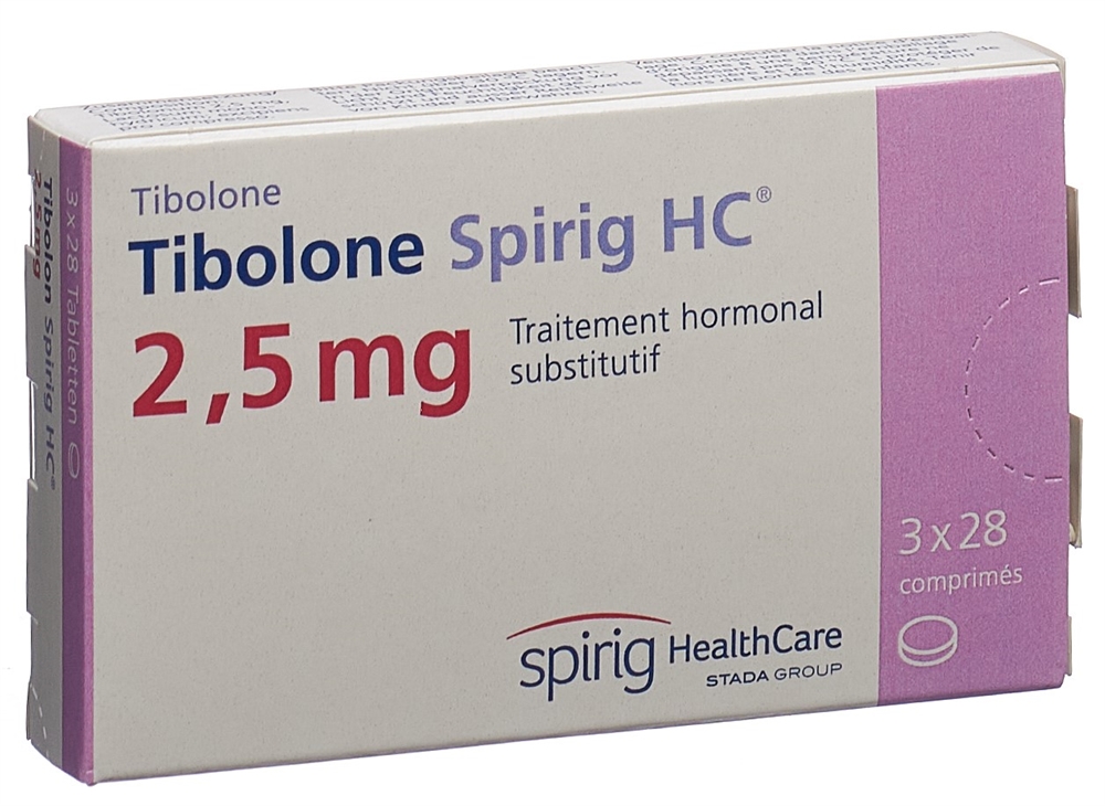Tibolon Spirig HC 2.5 mg, Tabletten