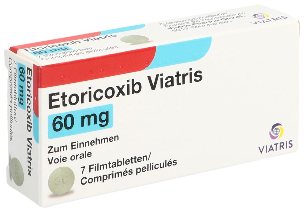 Etoricoxib Viatris 60 mg, Filmtabletten