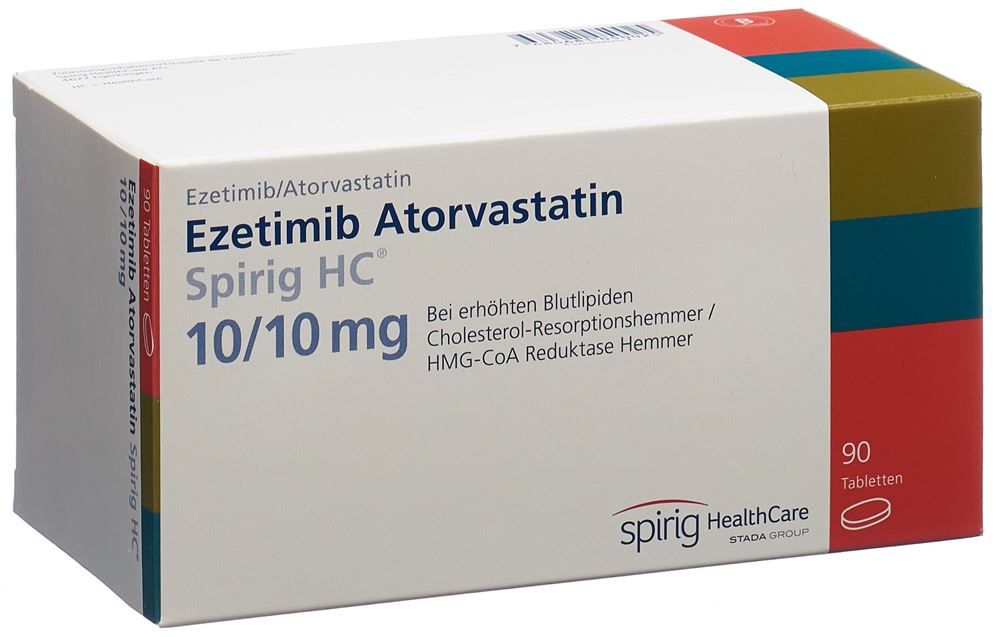 EZETIMIBE ATORVAST Spirig HC cpr 10/10mg 90 pce