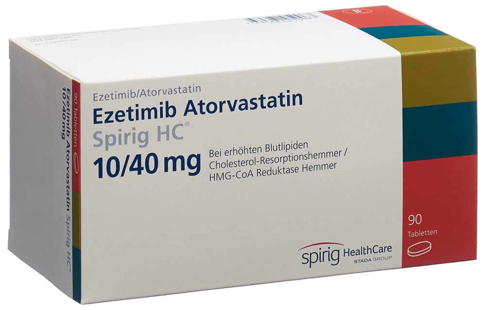 EZETIMIBE ATORVAST Spirig HC cpr 10/40mg 90 pce