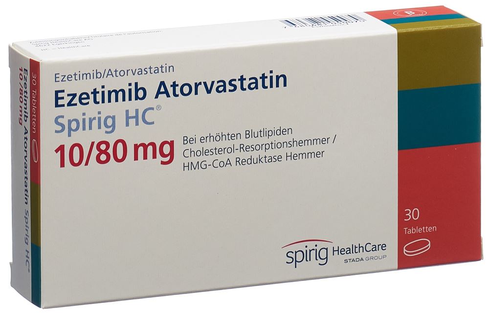 EZETIMIBE ATORVAST Spirig HC cpr 10/80mg 30 pce