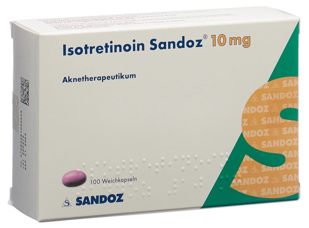 Isotretinoin Sandoz 10mg, Weichkapseln