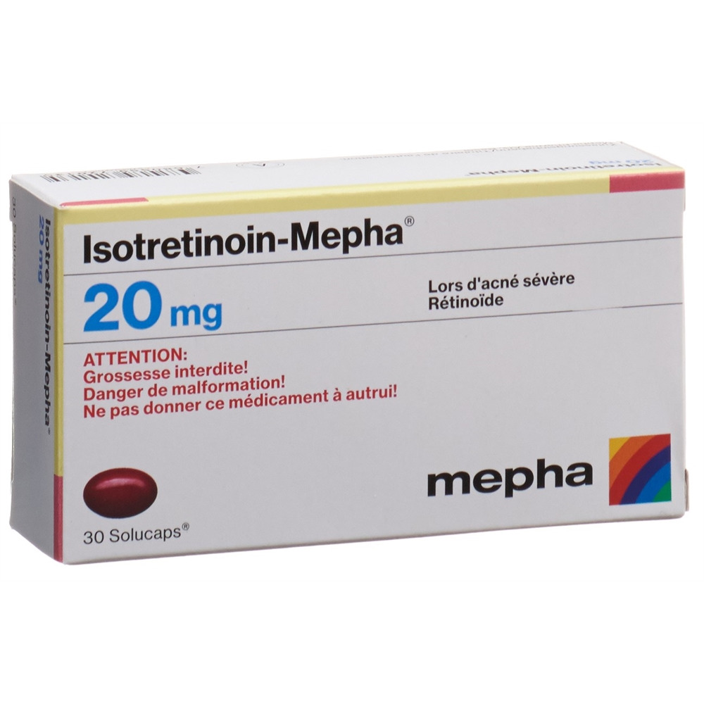 Isotretinoin Sandoz 20mg, Weichkapseln