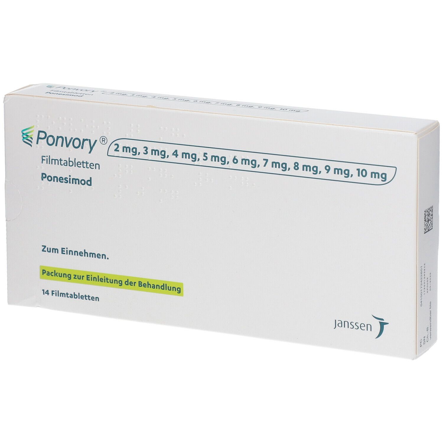 Ponvory 8 mg, Filmtabletten