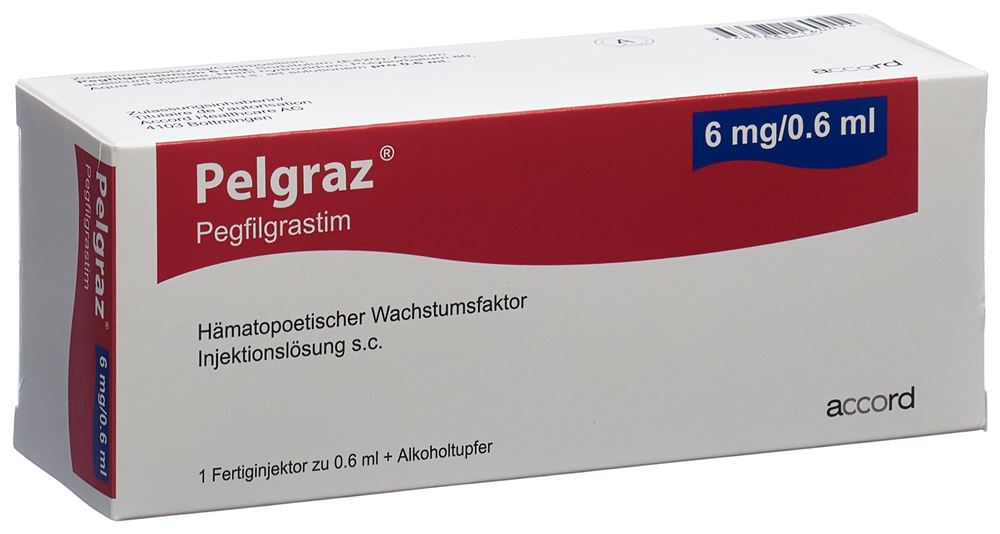 Pelgraz 6 mg/0.6 ml, Injektionslösung in Fertiginjektor