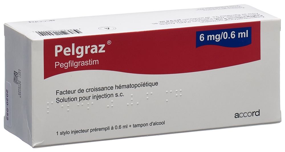 Pelgraz 6 mg/0.6 ml, Injektionslösung in Fertiginjektor