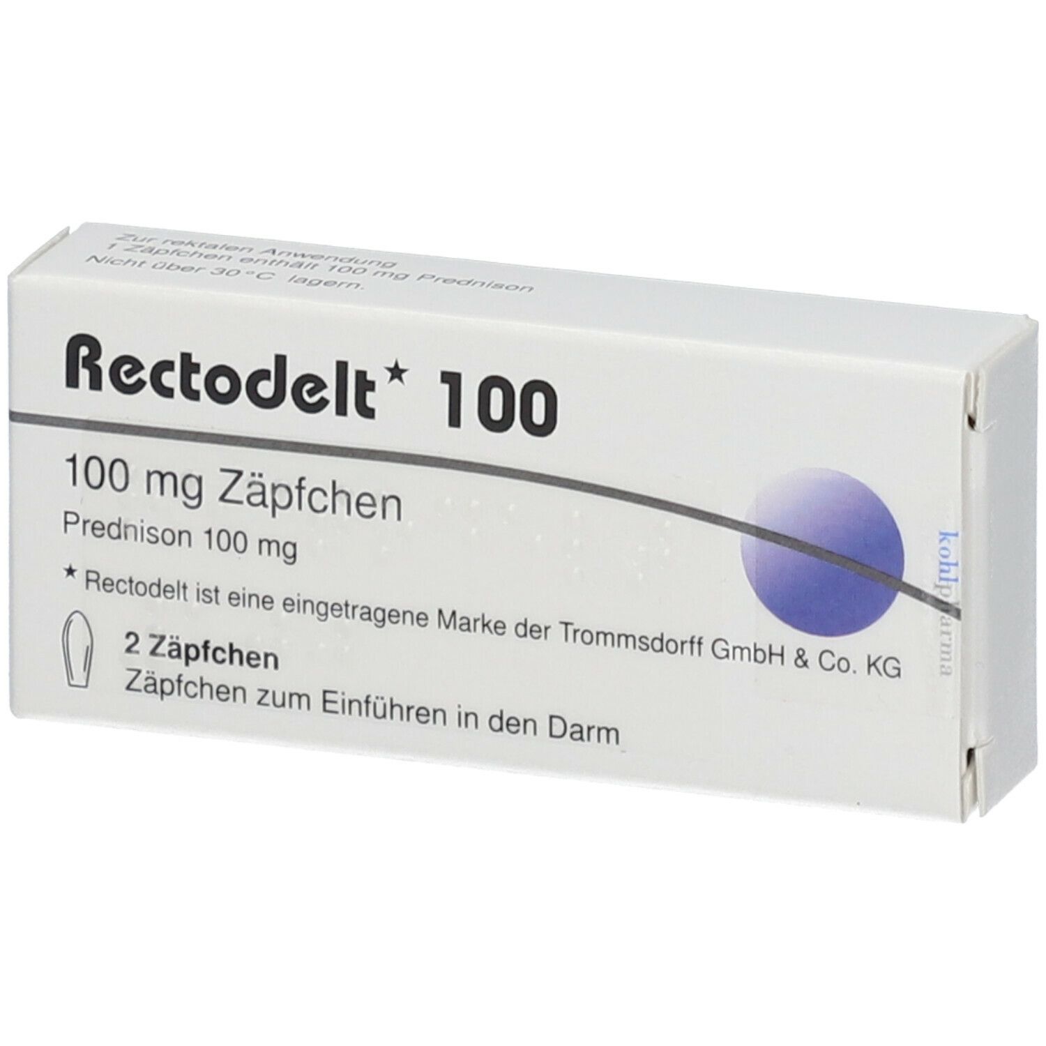 Rectodelt, Zäpfchen