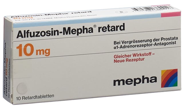 ALFUZOSIN Mepha retard cpr ret 10 mg 10 pce