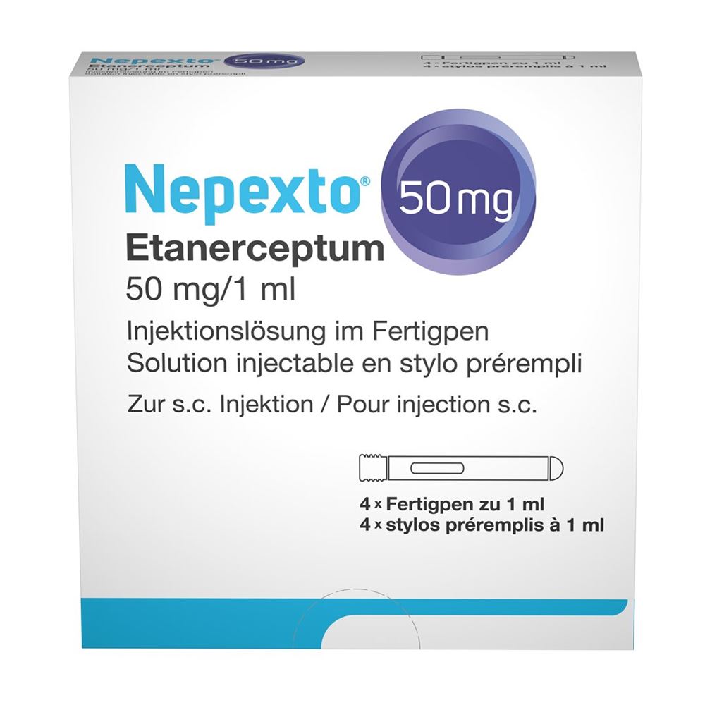 NEPEXTO 50 mg/1ml sol inj stylo prérempli 4 pce