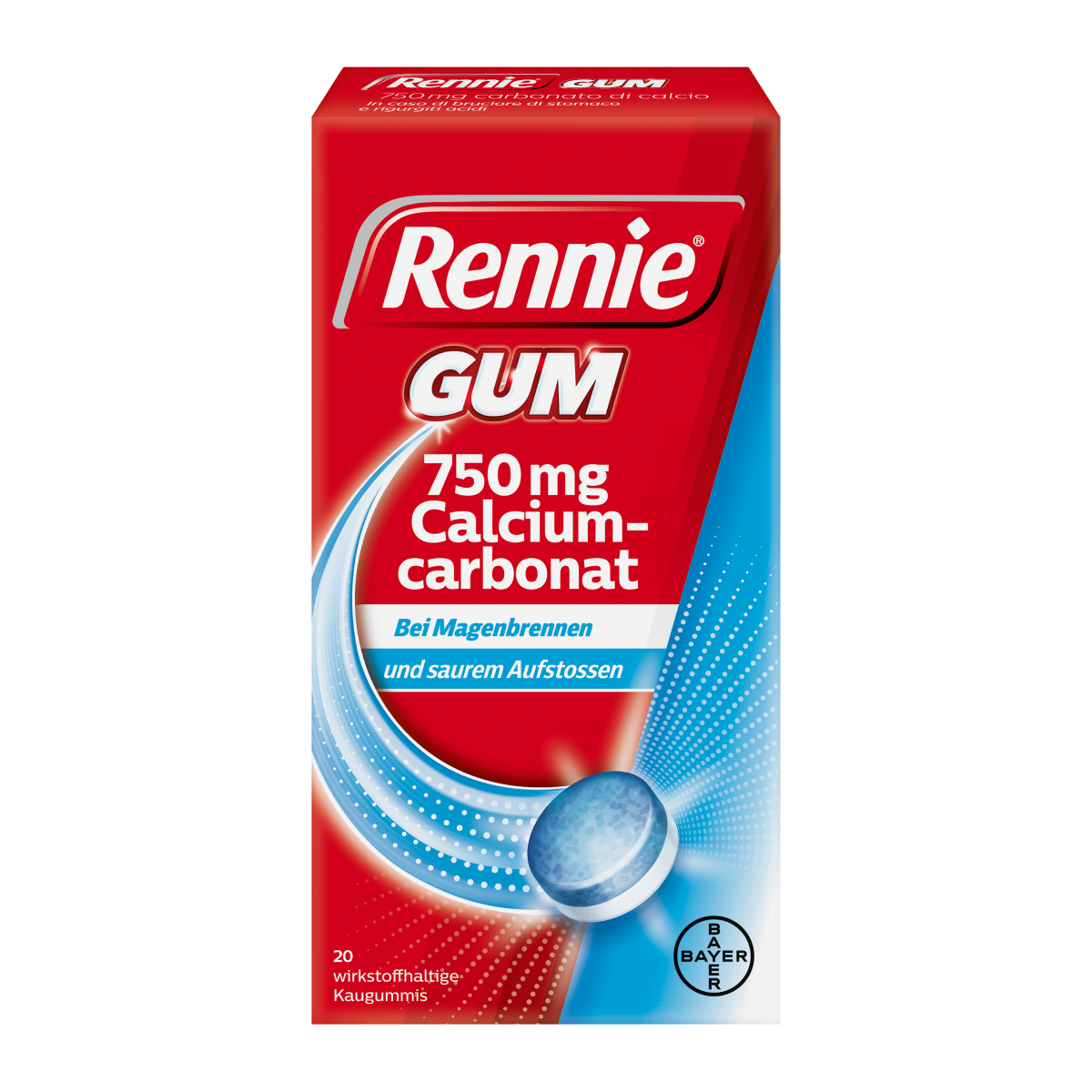 Rennie Gum, Wirkstoffhaltiger Kaugummi