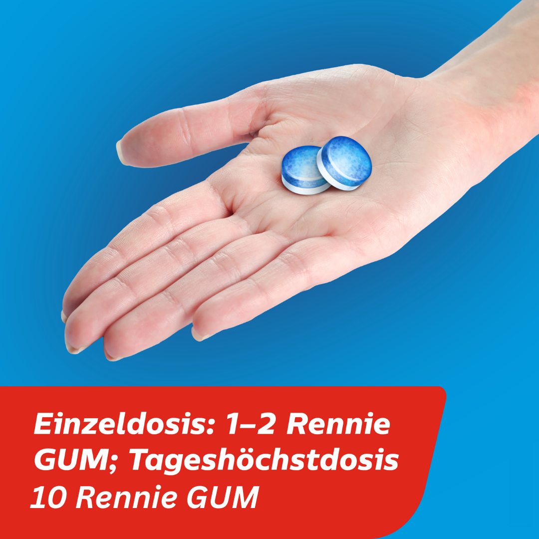 Rennie Gum, Wirkstoffhaltiger Kaugummi