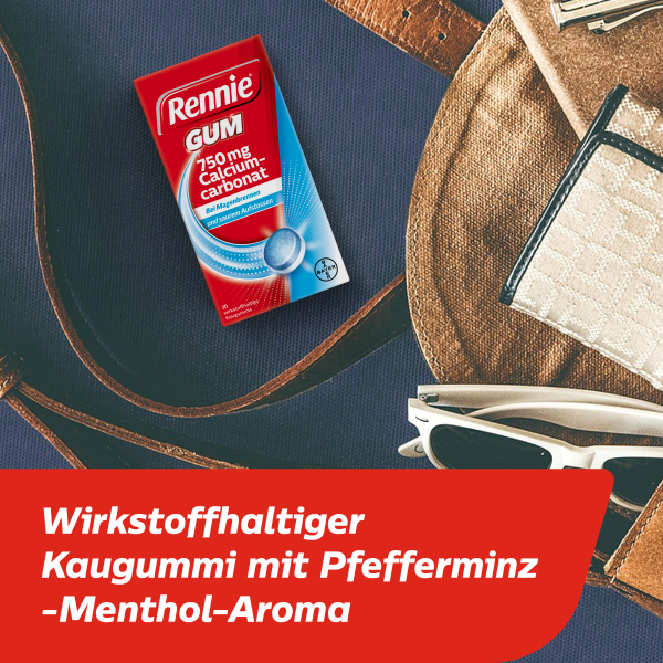 Rennie Gum, Wirkstoffhaltiger Kaugummi