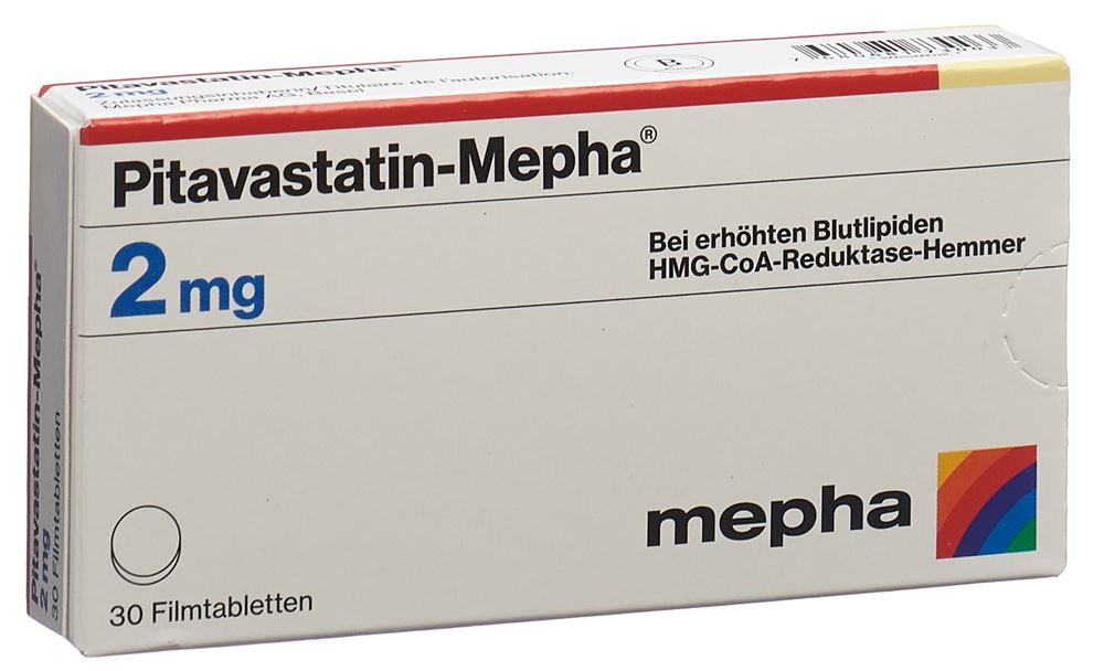 PITAVASTATIN Mepha cpr pell 2 mg 30 pce