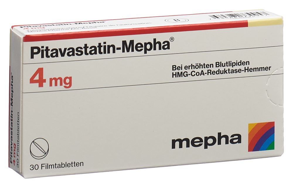 Pitavastatin-Mepha 4 mg, Filmtabletten