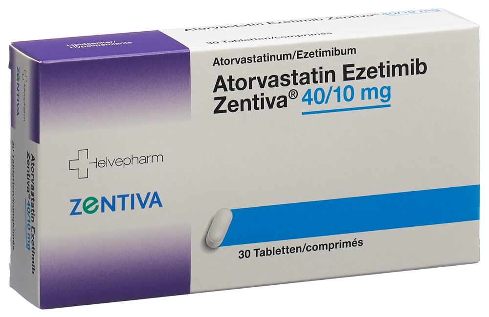 ATORVASTATIN Ezetimib Zentiva cpr 40/10mg 30 pce