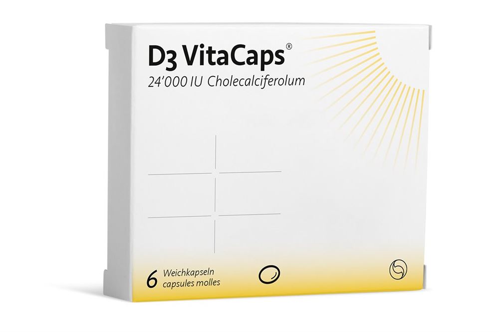 D3 VitaCaps 24,000 IU (600 μg), Weichkapseln