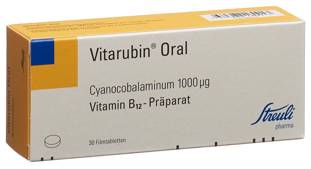 VITARUBIN Oral cpr pell 1000 mcg 30 pce