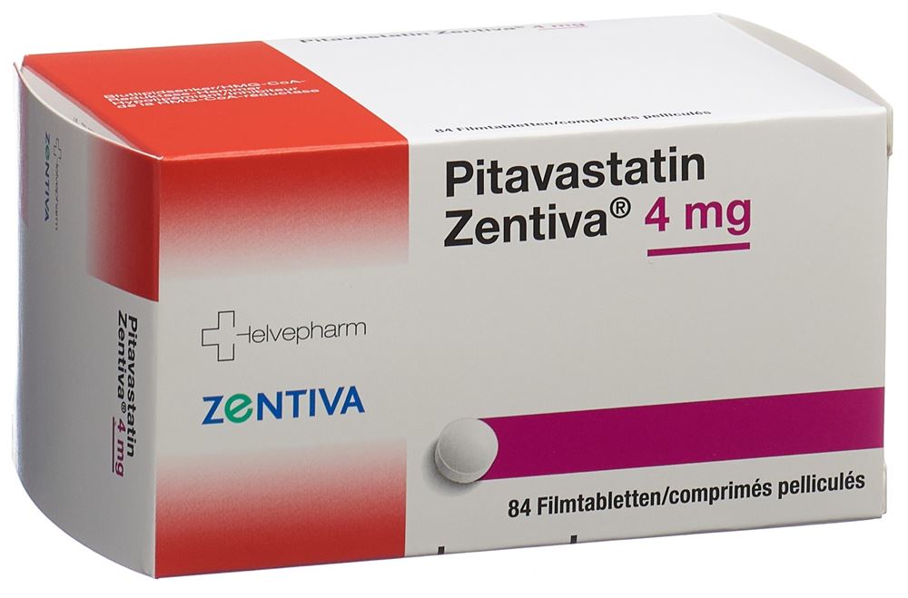 Pitavastatin Zentiva 4 mg, Filmtabletten