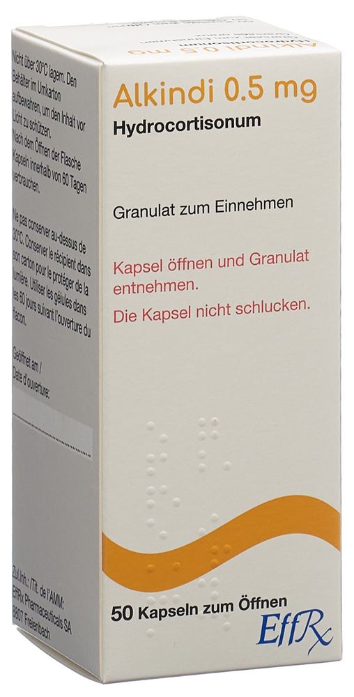 ALKINDI granulés 0.5 mg gél à ouvrir fl 50 pce
