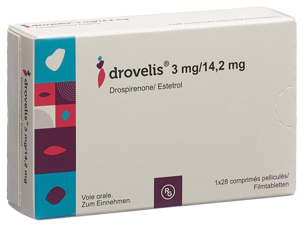 DROVELIS cpr pell 3 mg/14.2 mg 28 pce