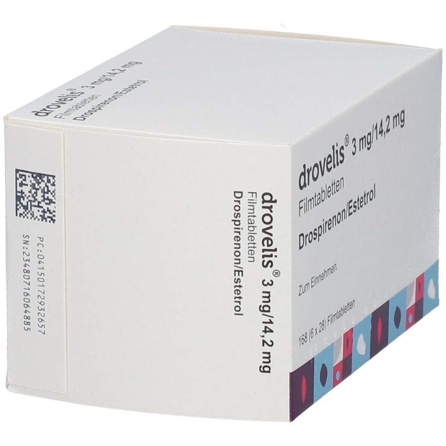 Drovelis 3 mg/14.2 mg, Filmtabletten