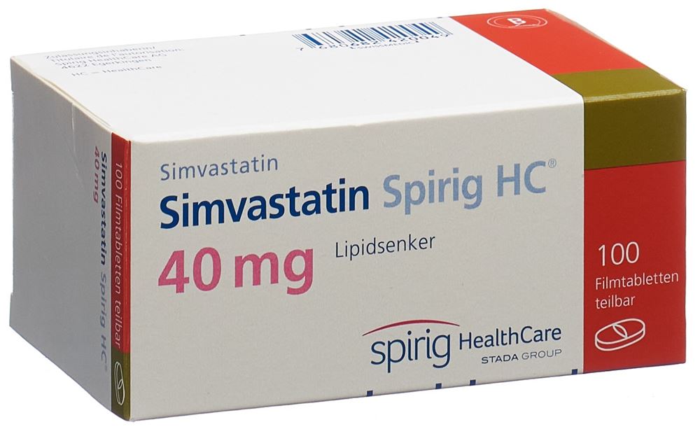 Simvastatin Spirig HC 40, Filmtabletten