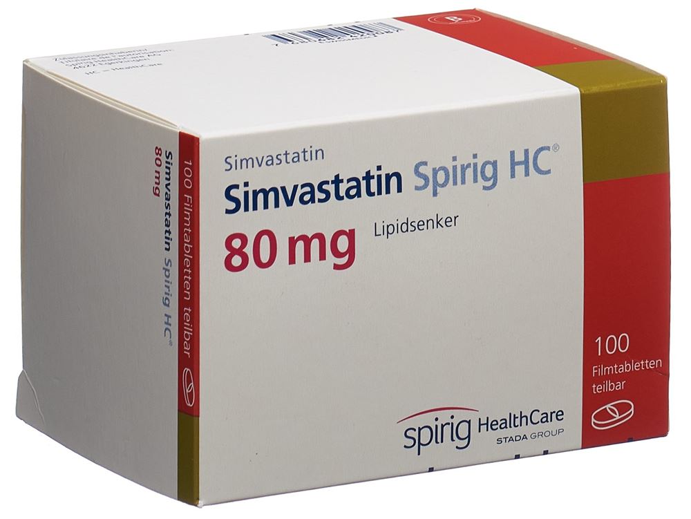 Simvastatin Spirig HC 80, Filmtabletten