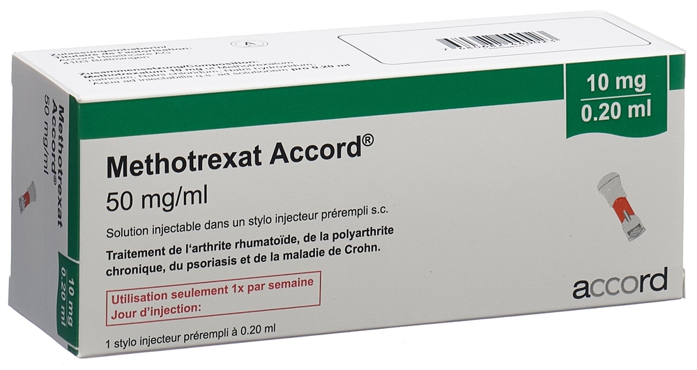 METHOTREXAT Accord 10 mg/0.2 ml sol inj stylo pré