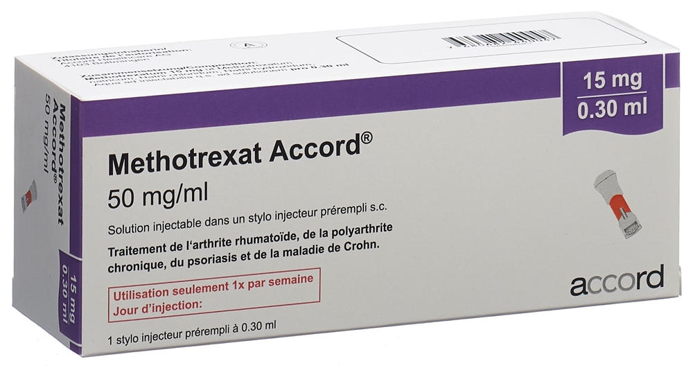 METHOTREXAT Accord 15 mg/0.3 ml sol inj stylo pré